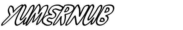 Yumernub font preview